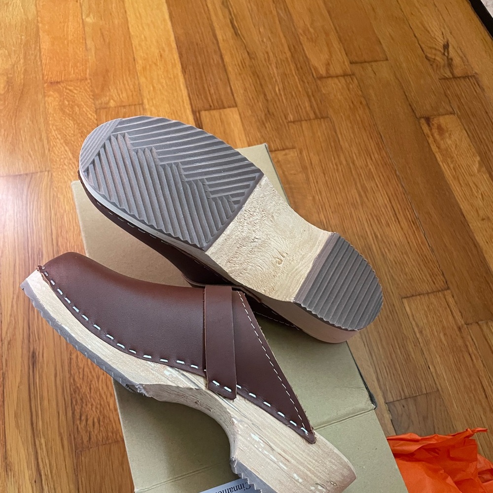 Lotta From Stockholm Chestnut Mules - Picture 4 of 6